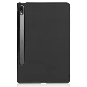 LEATHER Zaklápací obal pre Lenovo Tab P12 Pro čierny