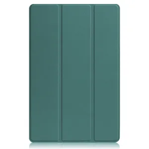 LEATHER Zaklápací obal pre Lenovo Tab P12 Pro zelený