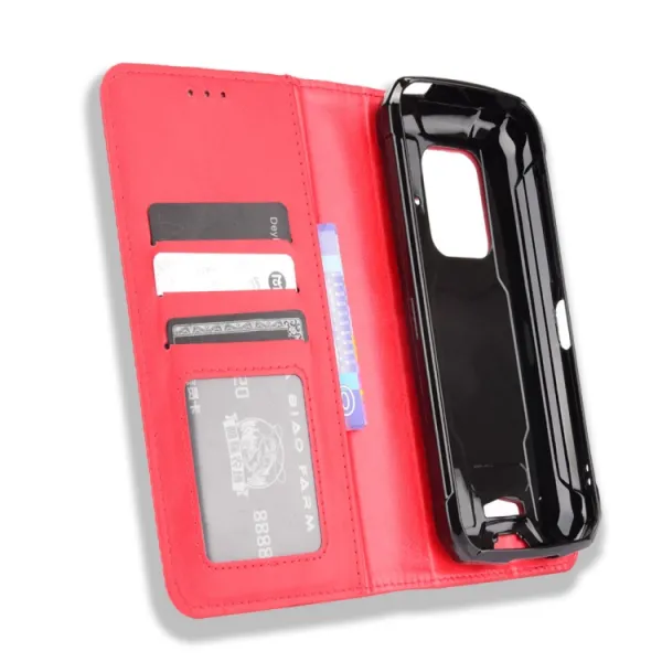 BUSINESS Peňaženkový kryt pre Doogee S59 / S59 Pro červený