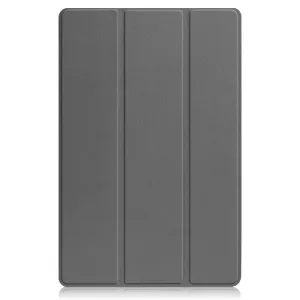 LEATHER Zaklápací obal pre Lenovo Tab P12 Pro šedý
