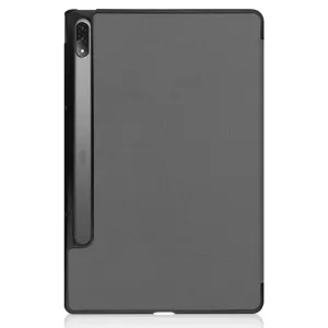 LEATHER Zaklápací obal pre Lenovo Tab P12 Pro šedý