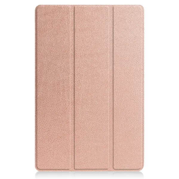LEATHER Zaklápací obal pre Lenovo Tab P12 Pro ružovozlatý