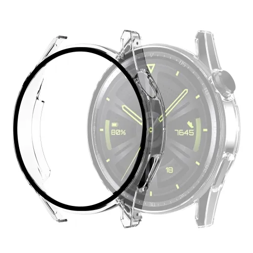 Plastový kryt s ochranným sklom pre Huawei Watch GT 3 46mm priehľadný