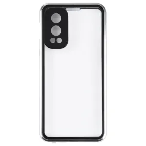 Magnetický kryt 360 pre OnePlus Nord 2 5G strieborný