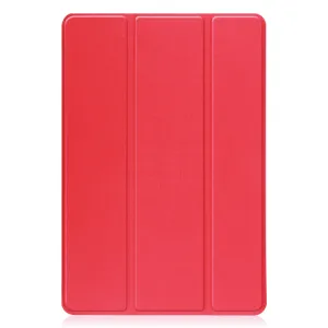 LEATHER Zaklápací obal pre TCL Tab 10s červený
