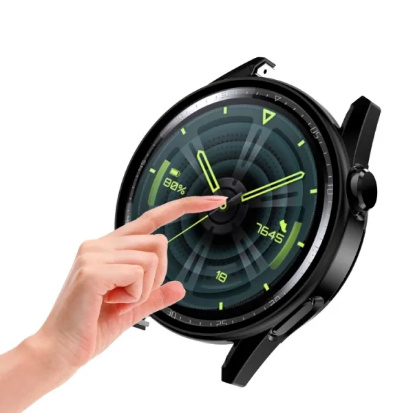 Plastový kryt s ochranným sklom pre Huawei Watch GT 3 46mm biely