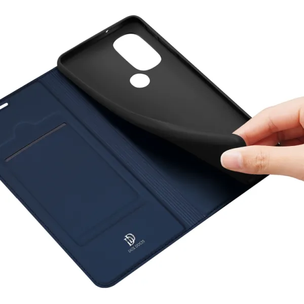 DUX Peňaženkový kryt Motorola Moto G71 5G modrý