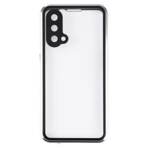 Magnetický kryt 360 pre OnePlus Nord CE 5G strieborný