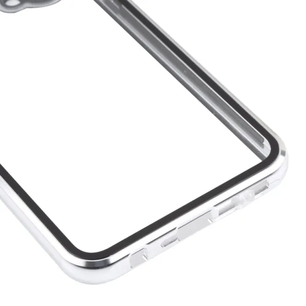 Magnetický kryt 360 pre OnePlus Nord CE 5G strieborný
