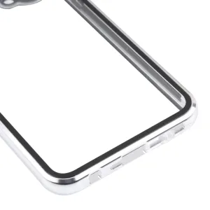 Magnetický kryt 360 pre OnePlus Nord CE 5G strieborný