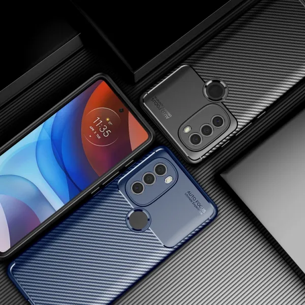 BEETLE TPU Obal Motorola Moto G71 5G modrý