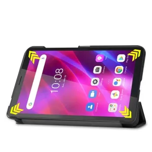 LEATHER Zaklápací obal pre Lenovo Tab M7 3rd Gen čierny
