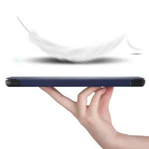 LEATHER Zaklápací obal pre Lenovo Tab M7 3rd Gen tmavomodrý