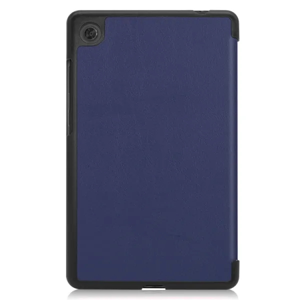 LEATHER Zaklápací obal pre Lenovo Tab M7 3rd Gen tmavomodrý