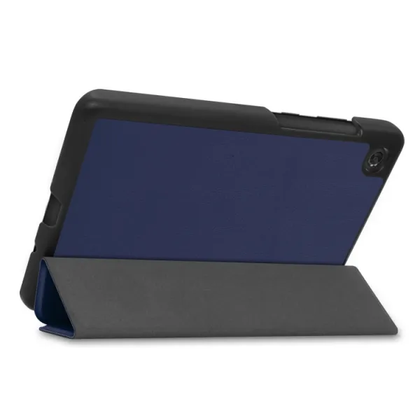 LEATHER Zaklápací obal pre Lenovo Tab M7 3rd Gen tmavomodrý