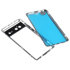 Magnetický kryt 360 pre Google Pixel 6 strieborný