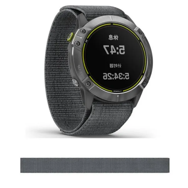 NYLON Remienok Garmin Fenix 6 šedý