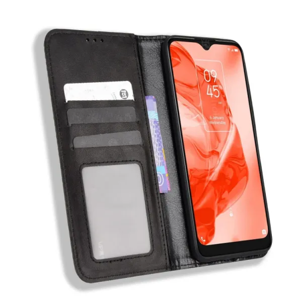 BUSINESS Peňaženkový kryt pre TCL 205 čierny