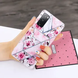 GEOMETRIC ART Silikónový kryt Samsung Galaxy A03s ROSE