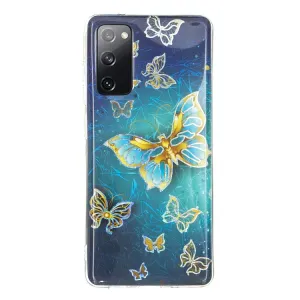 GEOMETRIC ART Silikónový kryt Samsung Galaxy A03s BUTTERFLIES