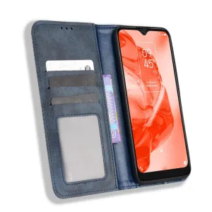 BUSINESS Peňaženkový kryt pre TCL 205 modrý