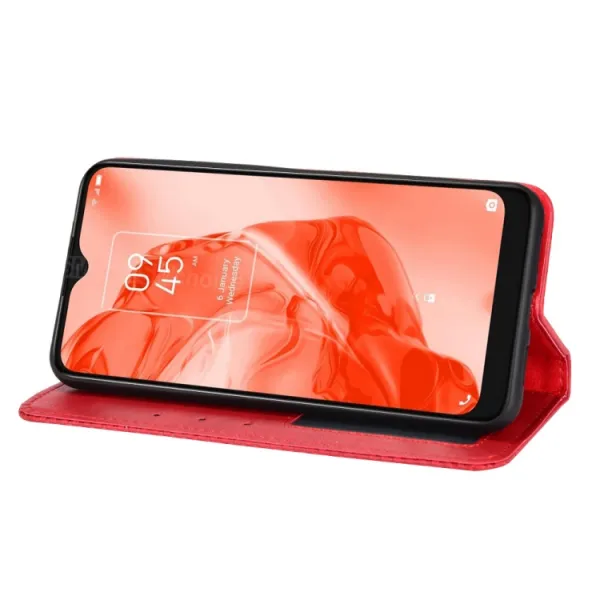 BUSINESS Peňaženkový kryt pre TCL 205 červený