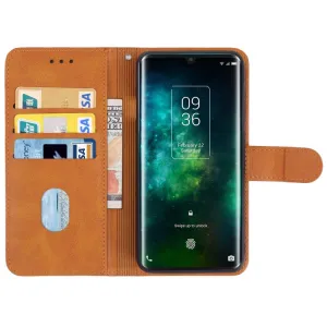 SMOOTH Peňaženkové puzdro TCL 10 Pro hnedé