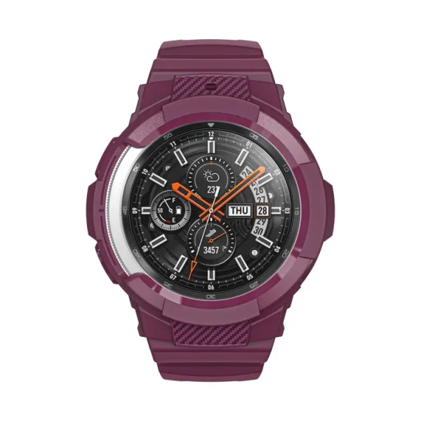 GLACIER Ochranné puzdro s remienkom Samsung Galaxy Watch 4 Classic 46mm bordové
