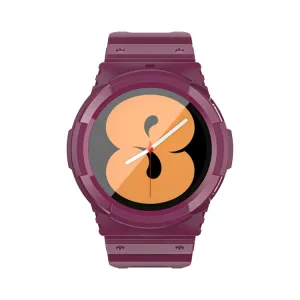 GLACIER Ochranné puzdro s remienkom Samsung Galaxy Watch 4 44mm bordové