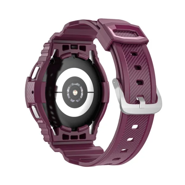 GLACIER Ochranné puzdro s remienkom Samsung Galaxy Watch 4 44mm bordové