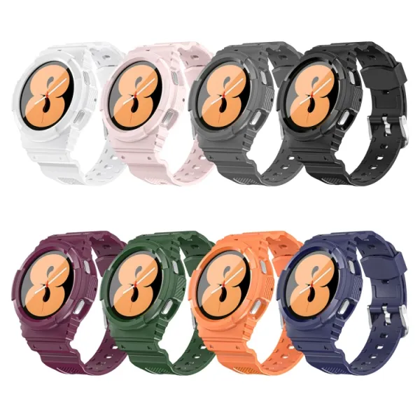 GLACIER Ochranné puzdro s remienkom Samsung Galaxy Watch 4 44mm bordové