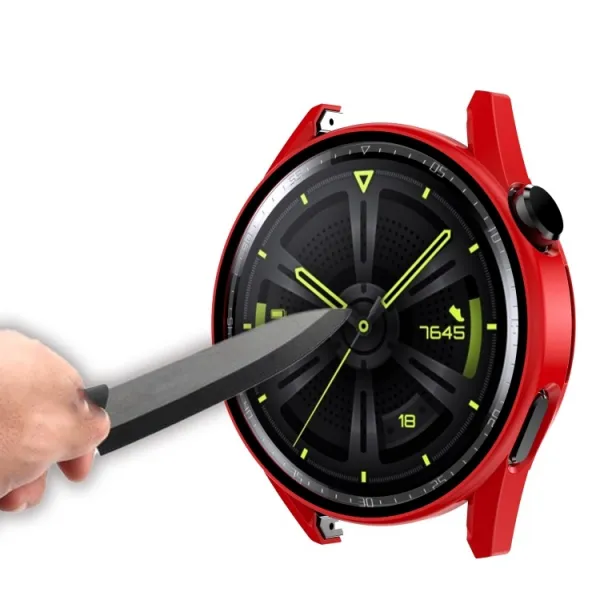 Plastový kryt s ochranným sklom pre Huawei Watch GT 3 46mm biely