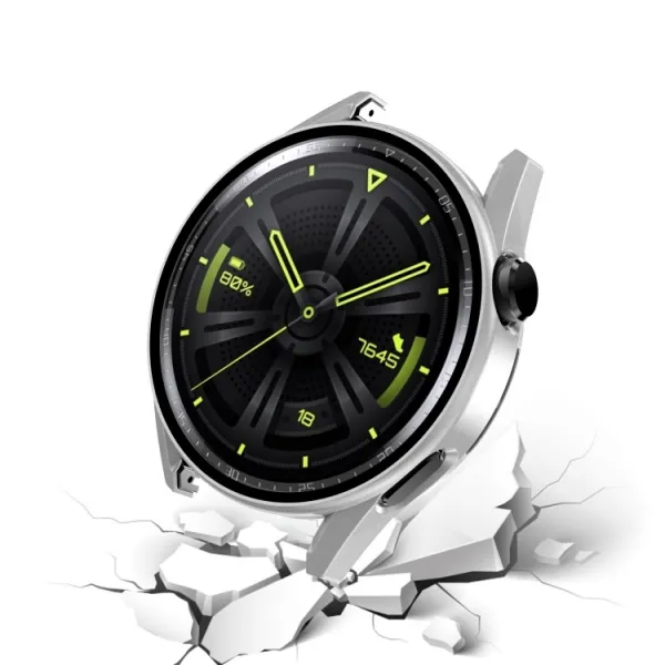 Plastový kryt s ochranným sklom pre Huawei Watch GT 3 46mm biely