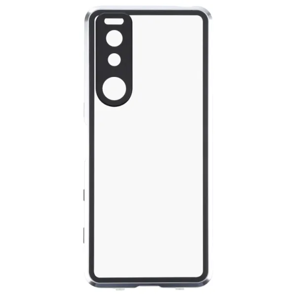 Magnetický kryt 360 pre Sony Xperia 5 III strieborný