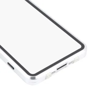 Magnetický kryt 360 pre Sony Xperia 5 III strieborný