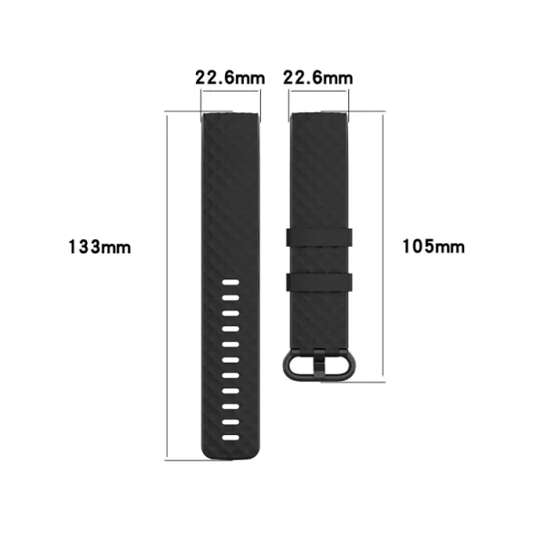 CUBE Remienok Fitbit Charge 4 / Fitbit Charge 3 šedý