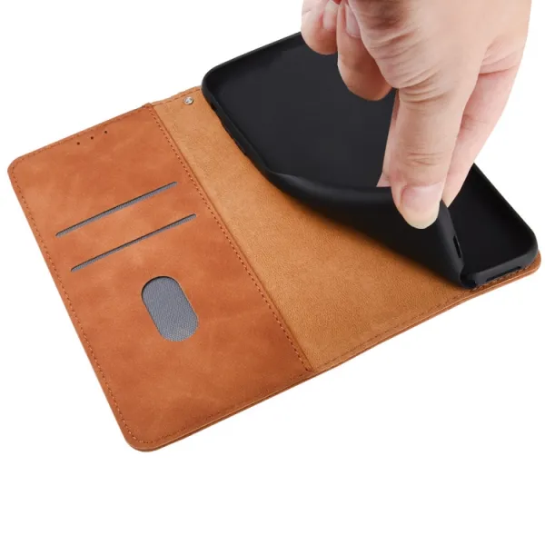 Peňaženkové puzdro Blackview BV6600 hnedé