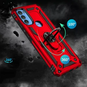 RING Ochranný obal pre Motorola Moto G71 5G červený