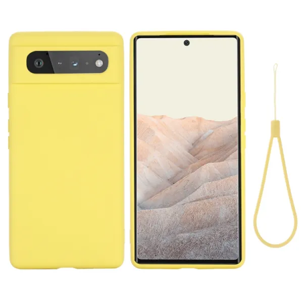 RUBBER Gumený kryt Google Pixel 6 žltý