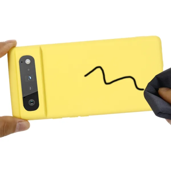RUBBER Gumený kryt Google Pixel 6 žltý