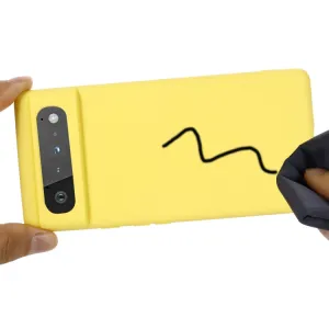 RUBBER Gumený kryt Google Pixel 6 žltý