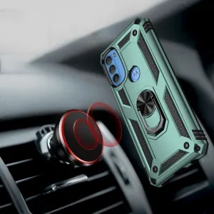 RING Ochranný obal pre Motorola Moto G71 5G zelený