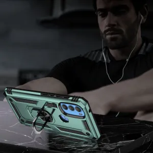 RING Ochranný obal pre Motorola Moto G71 5G zelený