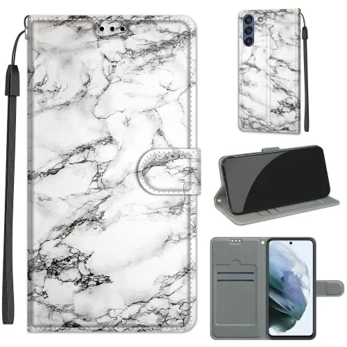 ART Peňaženkový kryt pre Samsung Galaxy S21 FE 5G MARBLE