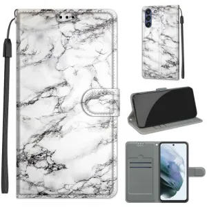 ART Peňaženkový kryt pre Samsung Galaxy S21 FE 5G MARBLE