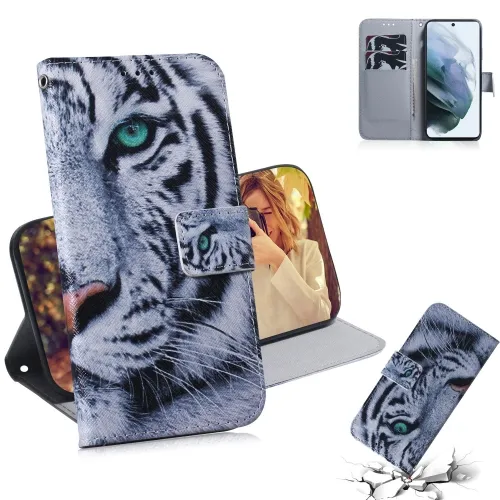 ART Peňaženkový kryt pre Samsung Galaxy S21 FE 5G TIGER
