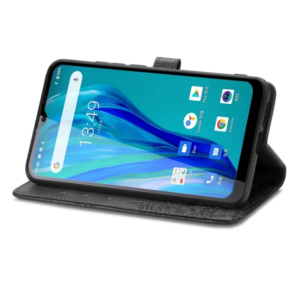 ART Peňaženkový kryt Oukitel C23 Pro ORNAMENT čierny