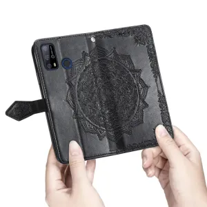 ART Peňaženkový kryt Oukitel C23 Pro ORNAMENT čierny