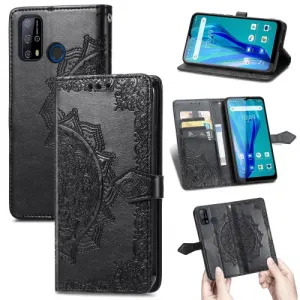 ART Peňaženkový kryt Oukitel C23 Pro ORNAMENT čierny