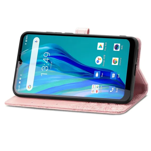 ART Peňaženkový kryt Oukitel C23 Pro ORNAMENT ružový